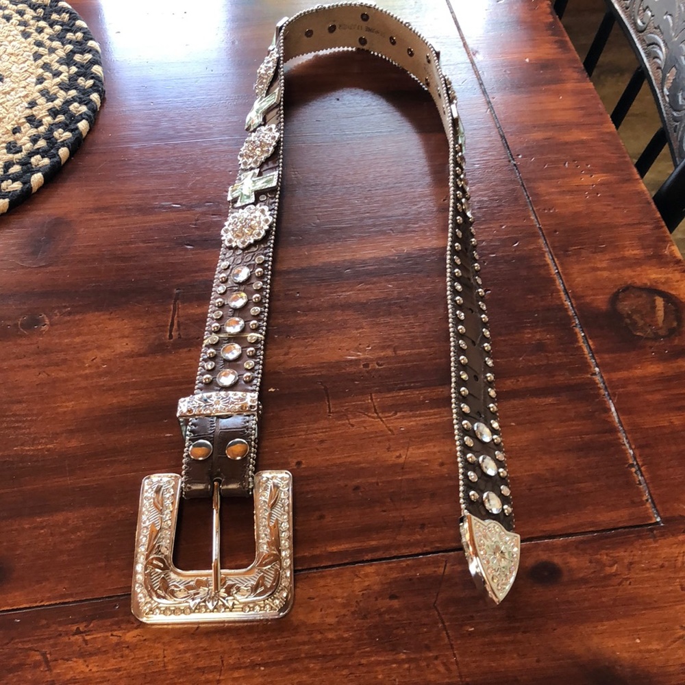 Womens small bling belt